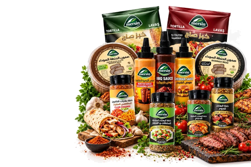 Mersin tortillas, spice blends, sauces and prepared meals